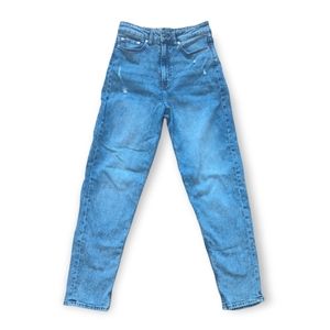 Divided High Rise Mom Jeans From H&M Women's Size 6 Blue
